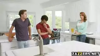 christmas fuck fest: young stud takes his friends hot mom to bed